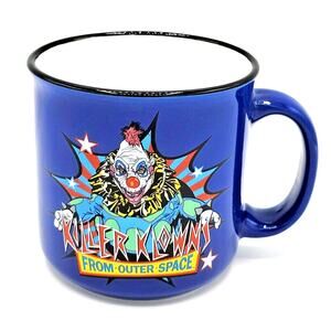 Killer Klowns From Outer Space Oversized Blue Ceramic 20 OZ Camper Mug, Sci-Fi